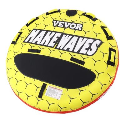 VEVOR Sleepslang voor boottochten, opblaasbare bootslangen en sleepboten voor 1-3 personen, 150 kg, 160 cm, ronde watersportslangen voor het trekken van boten, volledig nylon coating