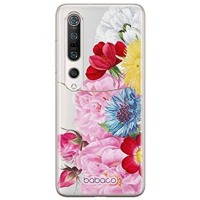 ERT GROUP mobiltelefonfodral för Xiaomi MI 10 / MI 10 PRO originalt och officiellt licensierat Babaco mönster Flowers 056 optimalt anpassad till formen på mobiltelefonen, gedeeltelijk transparant