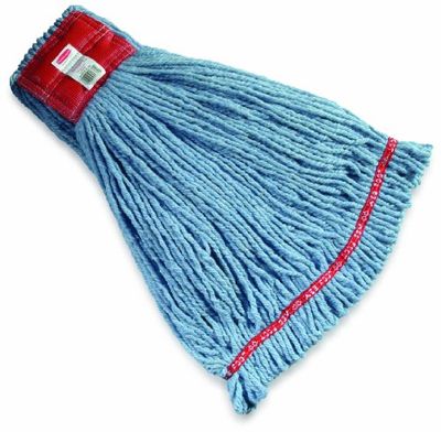 Rubbermaid web Foot Shrinkless Wet mop, 12,7 cm, colore: Blu, L, blue, 1