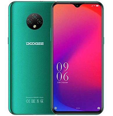 4G Smartphone Libre DOOGEE X95 Pro (4GB+32GB), Android 10 Teléfono Móvil Dual SIM, 6.52’’ Waterdrop Pantalla, Batería 4350mAh Carga Rápida, 13MP Triple cámara, GPS WiFi, Reconocimiento Facial Verde