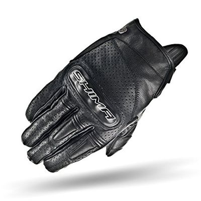 SHIMA CALIBER, retro vintage clássico ventilado verão luvas de motociclismo (S-XXL), preto, tamanho: XXL