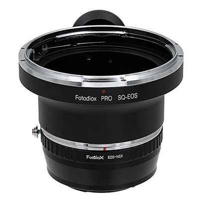 Fotodiox Adattatore per obiettivo professionale, Bronica SQ (SQ-A, SQ-Am, SQ-Ai, SQ-B) per fotocamere mirrorless Sony Alpha E-mount (APS-C e Full Frame come NEX-5, NEX-7, ?7, ?7II)