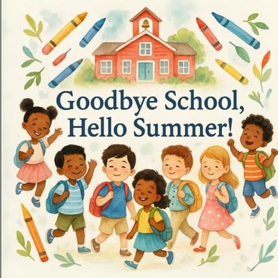 Goodbye School, Hello Summer!: End-of-School Rhymes and Coloring Book
