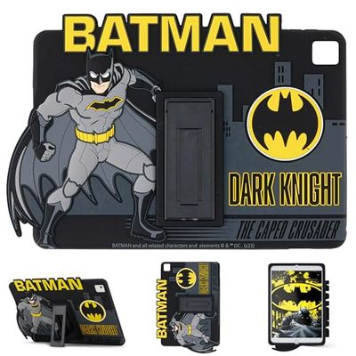 Batman Barnfodral för iPad, 9:e generationen iPad-fodral, iPad 8:e generationens fodral, iPad 7:e generationen fodral för barn, iPad 10.2 fodral 2021/2020/2019, surfplatta fodral med stativ,