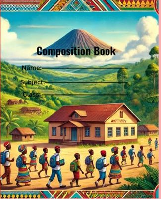 Beige Doodle Composition Notebook: 7.5 x 9.25 in | 120 Lined Pages | Aesthetic Neutral Design for School, Work, or Journaling