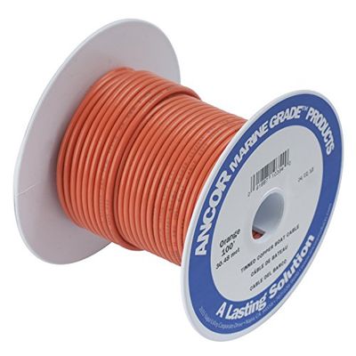 Ancor TINNED Copper WIRE 12AWG (3MM²) Orange 1000FT DAN-928 Other, Multicolor, One Size