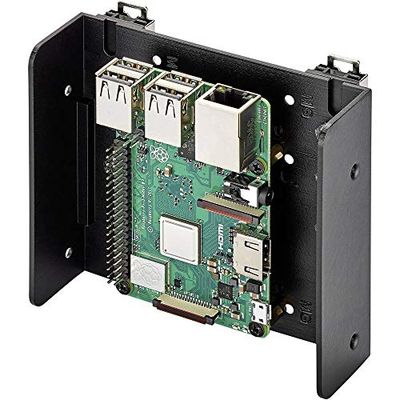 Renkforce DIN-rail-houder Geschikt voor serie: Raspberry Pi®, Arduino, Banana Pi Voor DIN-railmontage Zwart