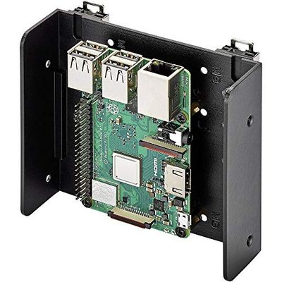 Renkforce DIN-rail-houder Geschikt voor serie: Raspberry Pi, Arduino, Banana Pi Voor DIN-railmontage Zwart