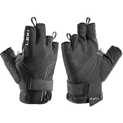 LEKI Nordic Breeze Shark - Guanti da uomo, colore: Nero/Bianco