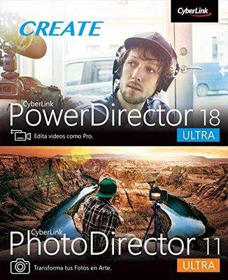 CyberLink PowerDirector 18 Ultra & PhotoDirector 11 Ultra Duo | PC | Código de activación PC enviado por email