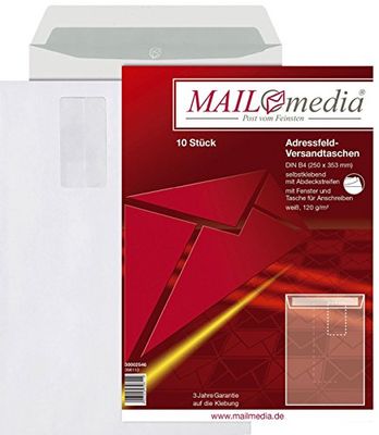 elepa – Rössler KUVERT 30002546 Envío bolsillos B4 con ventana HK 120 g color blanco