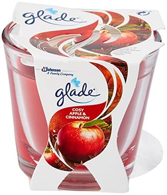 Glade Ambientador mini vela de maçã e canela 70 GR, cera, vários e 1 unidade (embalagem de 1), 70
