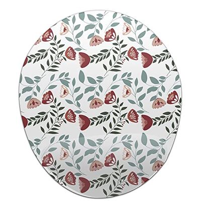Bonamaison, Ergonomische muismat met polssteun, digitaal bedrukte muismat tegen schede problemen, antislip onderkant, voor kantoor en thuis, afmetingen: 20 x 23 cm