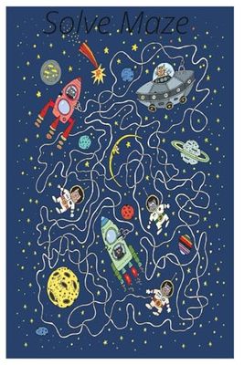 Maze Activity Book For Kids Aged 2 - 5 years