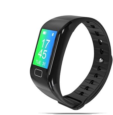 NK Pulsera de Actividad Inteligente Smartband-02, Frecuencia cardíaca, Monitor del sueño, Resistencia al Agua IP67, Podómetro, Color Negro