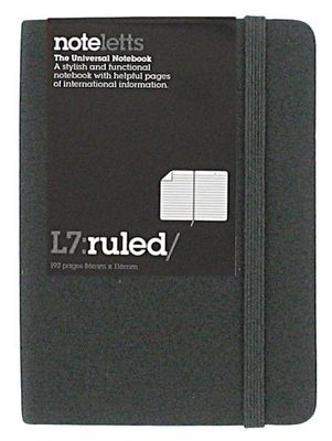 Letts L7NRBK Universal Notebook Noteletts - Feint Ruled L7 Pages