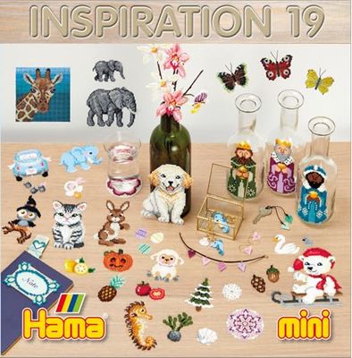 Hama - Livre d'inspiration n°19 - Perles à repasser taille Mini - Loisirs créatifs 399-19