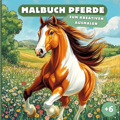 Pferdemalbuch für Kinder I Ein atemberaubendes Malbuch für Pferdefreunde zum Ausmalen für Mädchen und Jungs: Perfekt für kleine Künstler*innen