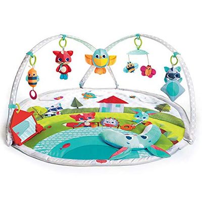 Tiny Love Dynamic Gymini, Baby Speelkleed, Baby Activity Gym, met Muziek en Lichtjes, Geschikt vanaf de geboorte, 0m +, 100 x 90 cm, Meadow Days