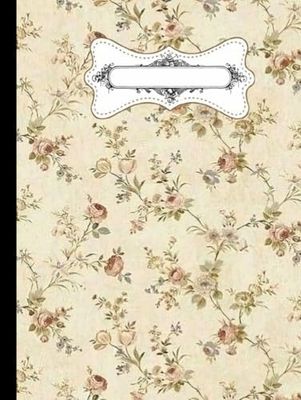 vintage floral notebook, journal vintage: A4,vintage hard cover ,90 pages