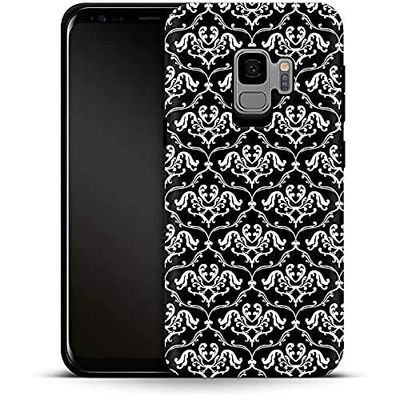 Premium mobilskal Black French Lillies Samsung Galaxy S9