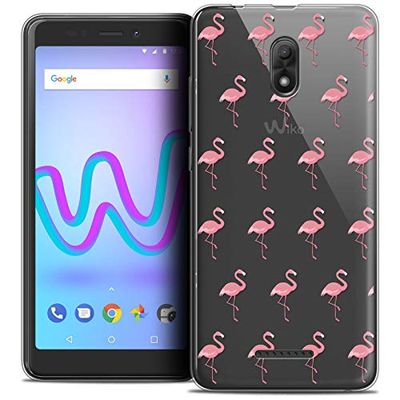 Caseink Fodral för Wiko Jerry 3 (5.45) fodral [kristallgel HD mönster kollektion design rosa flamingos - mjuk - ultratunn - tryckt i Frankrike]