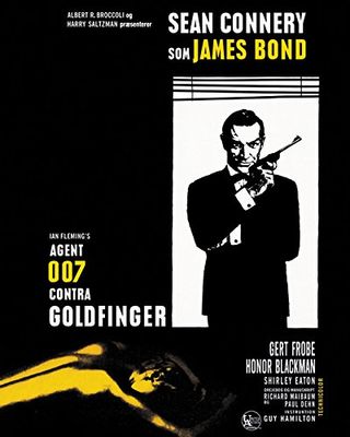 Piramide International James Bond Goldfinger raam, medium canvas