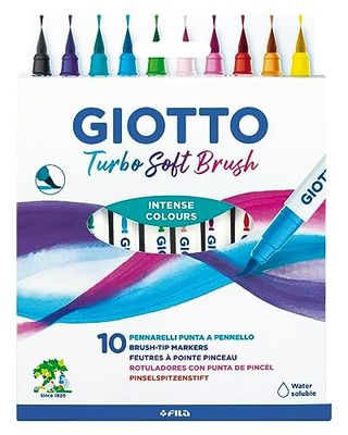 Giotto Turbo Soft Brush - Etui de 10 feutres