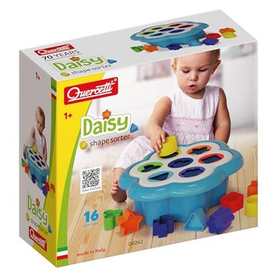 Quercetti Q242 Quercetti-0242 Daisy Shape Sorter Sorting, Stacking & Plugging Toys, Purple