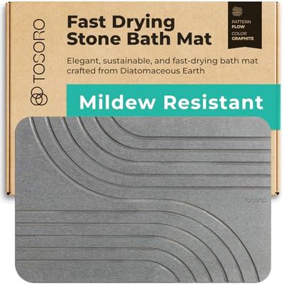 Tosoro Flow Tapis de Bain en Pierre Graphite