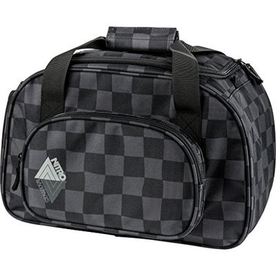 NITRO sporttas Duffle Bag XS, schoolsporttas, reistas, weekender, fitnesstas, 40 x 23 x 23 cm, 35 L, 1131-878019, checker (zwart) - 1131878019_1955_40 x 23 x 23 cm, 35 Liter