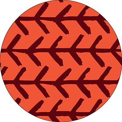 Bonateks, Ronde digitaal bedrukte muismat, antislip onderkant, voor kantoor en thuis, diameter: 22 cm