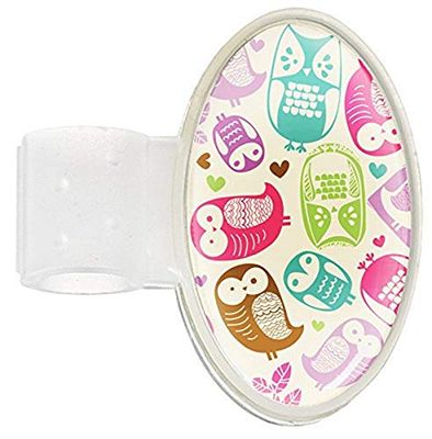 NCD Medical Domed Plaque d'Identification pour Stéthoscope Chouette Cream