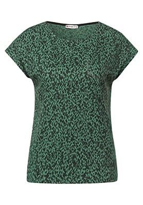 Street One Dames A318355 zomershirt, Bright Olive, 40