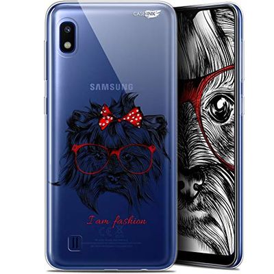 Caseink fodral för Samsung Galaxy A10 (6.2) Gel HD [ ny kollektion - mjuk - stötskyddad - tryckt i Frankrike] Fashion Dog