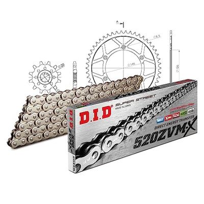 Kettingset DID staal 520ZVM-X / 114 klinknagel slot voor Suzuki RM 125 cc bj. 1997-2005