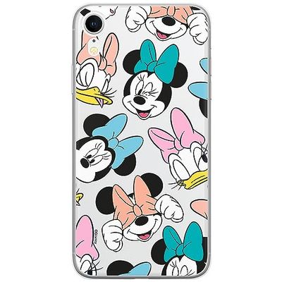 ERT GROUP Funda para teléfono móvil iPhone XR Original y con Licencia Oficial de Disney con diseño Disney Friends 018 Adaptada a la Forma del teléfono móvil, parcialmente Transparente