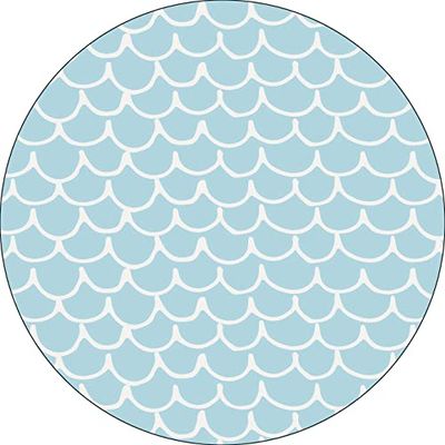 Bonateks, Ronde digitaal bedrukte muismat, antislip onderkant, voor kantoor en thuis, diameter: 22 cm