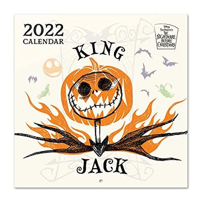 Grupo Erik: Official Nightmare Before Christmas 2022 Wall Calendar, 2022 Calendar, 12' x 12' Square Wall Calendar 2022 (Free Poster Included), Family Calendar 2022, Disney Calendar