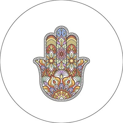 Bonateks, Ronde digitaal bedrukte muismat, antislip onderkant, voor kantoor en thuis, diameter: 22 cm