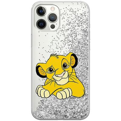 ERT GROUP Coque de téléphone Portable pour Apple Iphone 12 Pro Max Original et sous Licence Officielle Disney Motif Simba & Friends 009, avec Effet de débordement de Paillettes