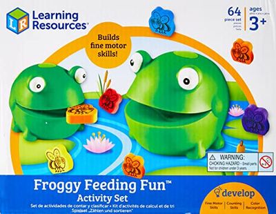 Learning Resources Juego para desarrollar Las Habilidades motoras Finas Froggy Feeding Fun