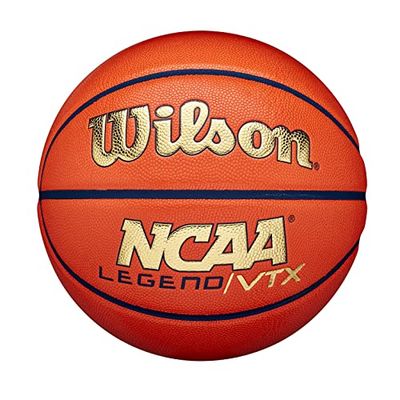 Wilson NCAA Legend Vtx, Basketball Unisex-Adult, Arancione/Oro, 7