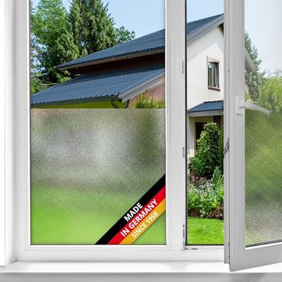 d-c-fix vinilo adhesivo para cristales ventanas lechoso estático premium opaco translúcido privacidad decorativo para mampara de ducha baño lámina pegatina 90 cm x 1,5 m