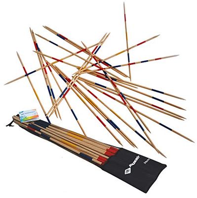 Schildkröt Mikado Set, la Versione Gigante del Gioco Classico, 25 Bastoncini, Lunghezza 90 cm, in Legno Certificato FSC, in una Borsa Richiudibile, 970110