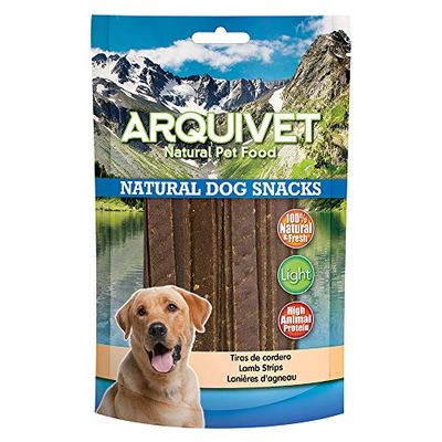 Arquivet Lanières d'agneau pour Chiens, 100 g (Lot de 1)