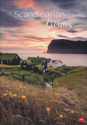 Calendrier 2024 Scandinavian Dreams Calme et nature : l'atmosphère unique des paysages nordiques capturée dans un grand calendrier mural. Un calendrier naturel pour rêver