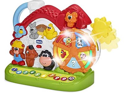 Chicco Granja Parlante Centro de Actividades Bilingüe Español/Inglés, Granja de Animales con Luces y Sonidos, 3 Formas de Jugar, Juguetes Electrónicos Educativos - Juguetes Bebés y Niños
