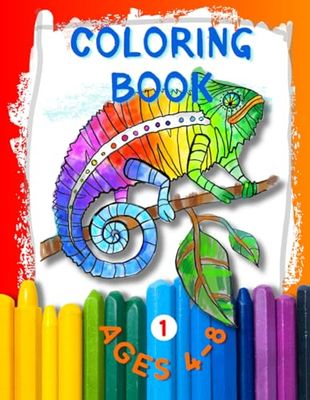 COLORING BOOK: Kids Ages 4-8, Hand-Drawn Pencil Illustrations, 60 Pages, To Become a Great Master of the Arts, To Boost Development of Creativity, ... Education | Activity Book for Boys and Girls