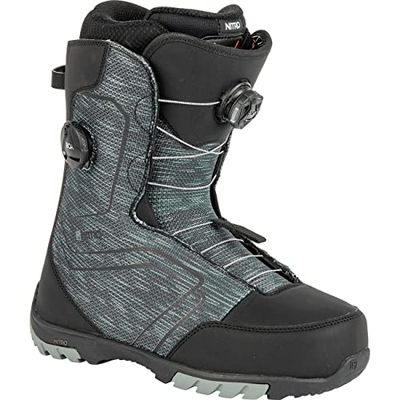 Nitro Snowboards Sentinel Boa Botas de Snowboard, Hombres, Black, MP 32,0 // EU 48 // US 14